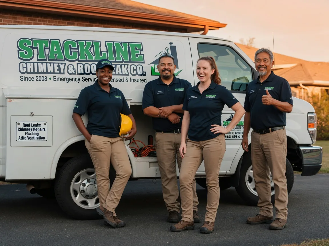 Chimney flashing repair company in Rose, OK